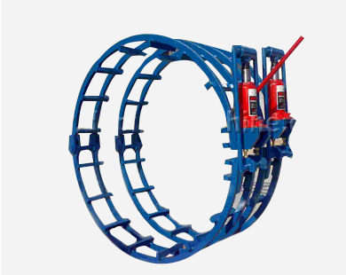 Independent hydraulic external pipe line-up clamp